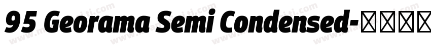 95 Georama Semi Condensed字体转换